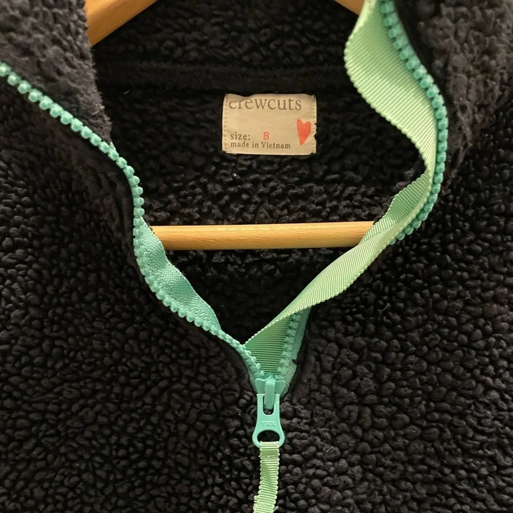 Crewcuts Kids Pullover Sherpa Fleece with zipper